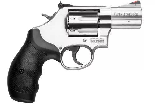 Smith & Wesson 686 357 Mag, 2.5", Red Ramp Adjust. Sights, Stainless