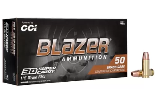 CCI 5205 Blazer 30 Super Carry 115 GR FMJ 50 Count