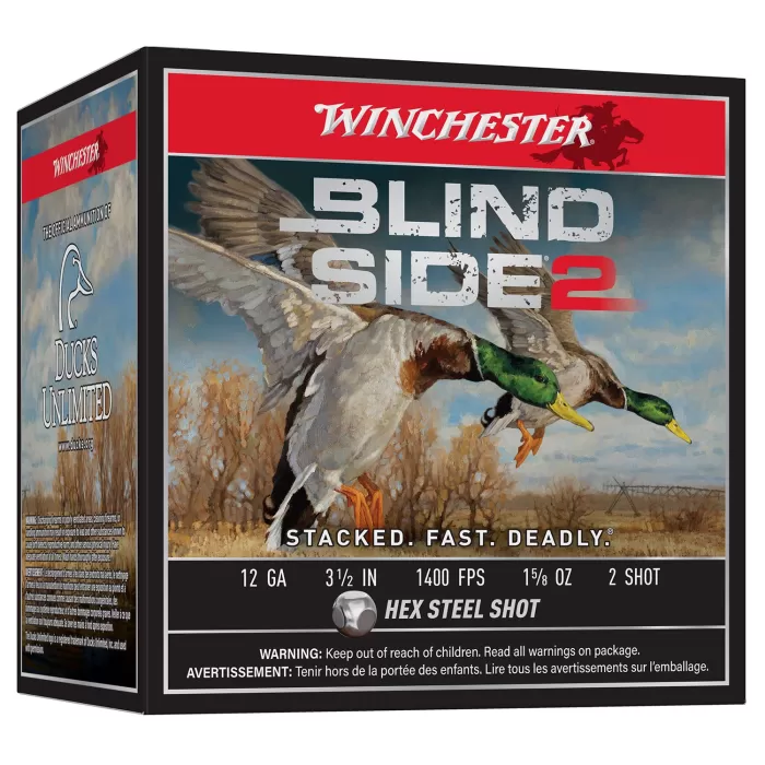 Winchester Blind Side 2 12 Gauge #2 Shot 3.5" Winchester Blind Side 2 12 Gauge #2 Shot 3.5"