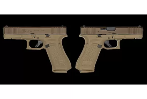 Glock 17 Gen5 9mm Semi-Auto Pistol with Tan/Bronze Two-Tone Finish