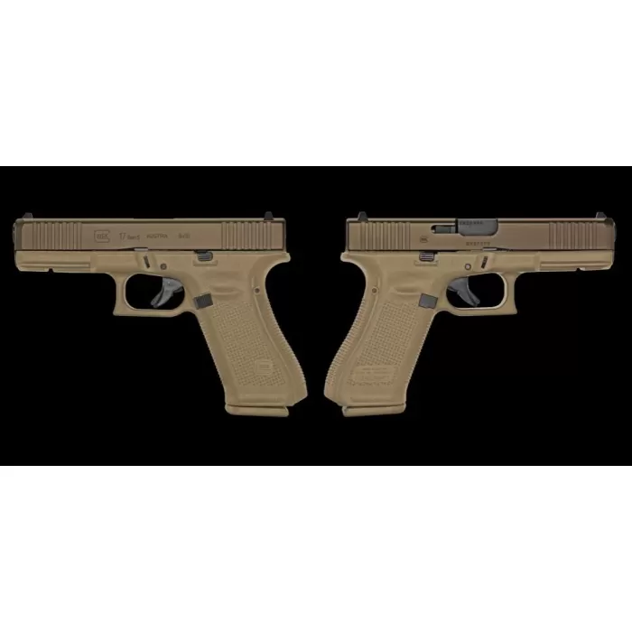 Glock 17 Gen5 9mm Semi-Auto Pistol with Tan/Bronze Two-Tone Finish