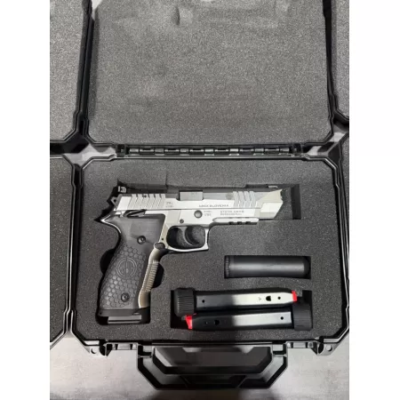 Steyr Arms ATC5BASE ATC Base 9mm Luger 20+1 5" Black Barrel, Nitrocarburized Stainless Steel Lightening Cut/Optic Cut/Serrated Slide & Frame w/Beavertail & Picatinny Rail, Black Grips