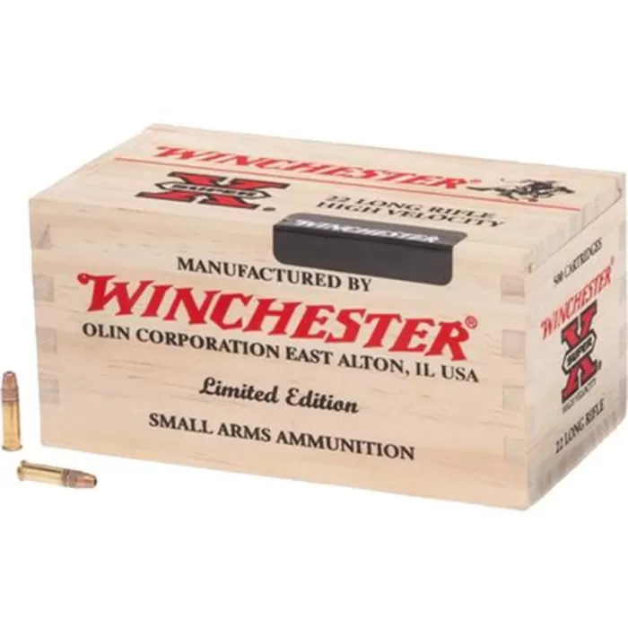 Win Ammo X22lr500wb Super-X 22Lr HP 36Gr Bulk 500 Wooden Bx/3000Rdscs