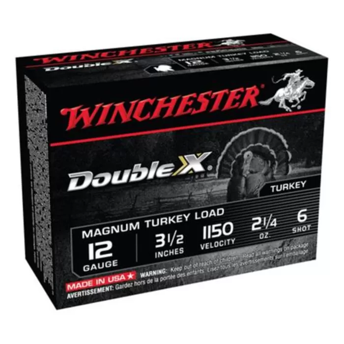 WINCHESTER Double X 12Ga 3.5in 6-Shot Magnum 10rd Box Shotgun Shells (XXT12L6)