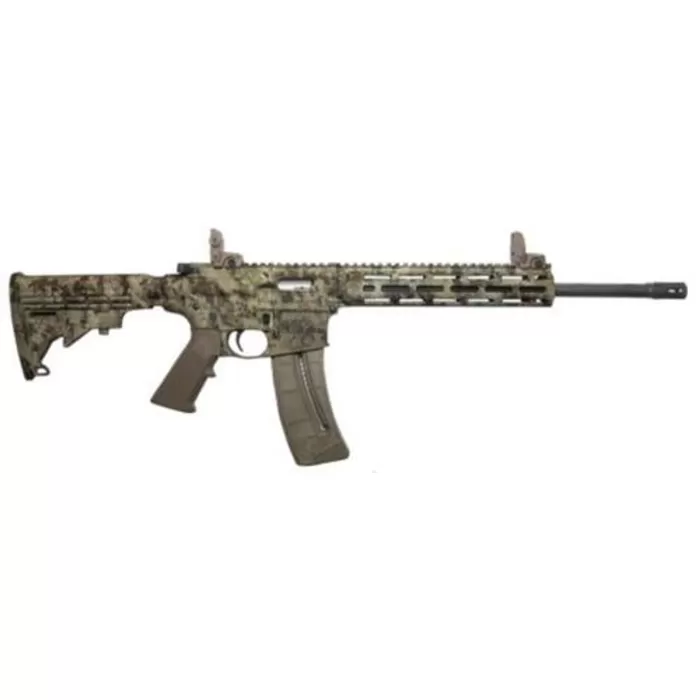 Smith & Wesson M&P 15-22 Sport 22LR 16" Barrel Folding Sights Kryptek Highlander Finish 25 Round Smith & Wesson M&P 15-22 Sport 22LR 16" Barrel Folding Sights Kryptek Highlander Finish 25 Round