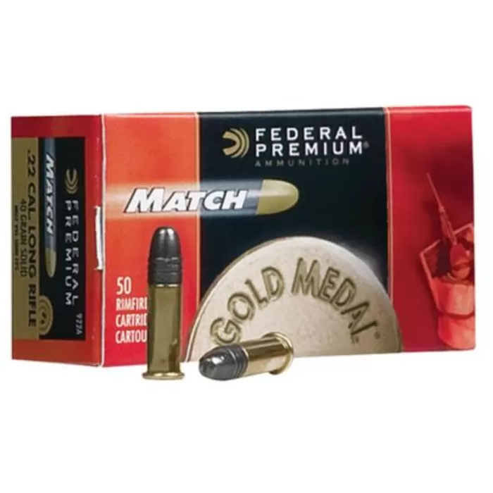 Federal Prm Match 22Lr 40 Grain Weight 50/5000 922A Federal Prm Match 22Lr 40 Grain Weight 50/5000 922A