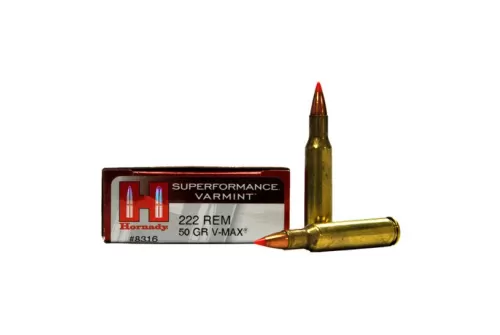 Hornady 8316 Superformance Varmint  222 Rem 50 gr V-Max 20 Bx/ 10 Cs