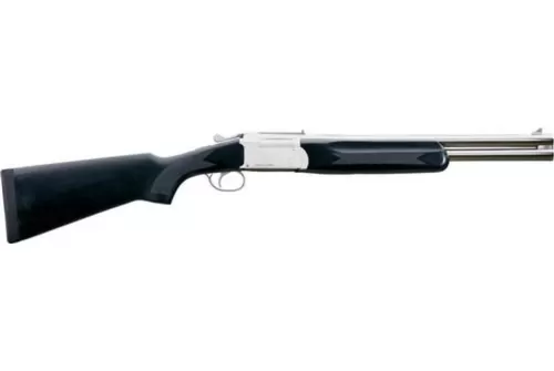 Stoeger Condor Outback Nickel/Black 12 Gauge Shotgun - 2 Rounds, Wood Stock, Stainless/Silver