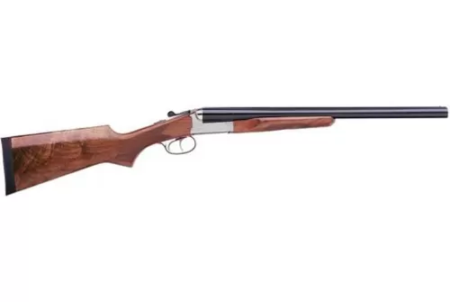 Stoeger Coach Gun Sxs, Aa-Grade Gloss Walnut, Blue/Stainless Receiver 20 Ga, 20