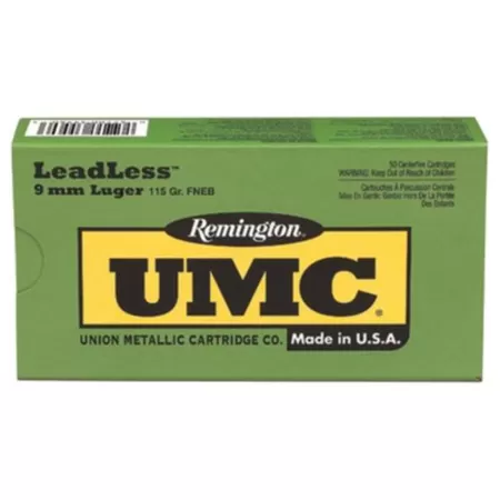 Remington Umc Leadless 9Mm 147Gr Fneb 50/Bx Ll9mm9