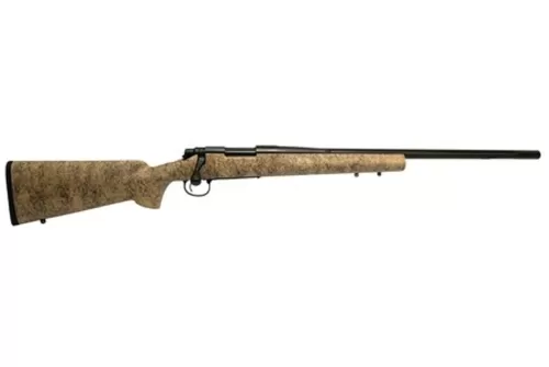 Remington, 700 5-R Gen 2, Bolt Action Rifle, 300 Win, 24" Black Cerakote Fluted And Threaded Barrel, Sand Color With Black Webbing HS Precision Stock, 3 Rounds, X-Mark Pro Adjustable Trigger, Right Hand