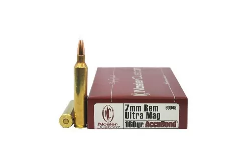 Nosler Trophy Grade 7mm RUM 160 grain AccuBond Rifle Ammo, 20/Box - 60048