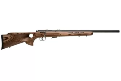 Savage Mark II Btvs 22LR 21 Inch Barrel Stainless Steel Finish Laminated Thumbhole Stock Accutrigger 5 Round Mag