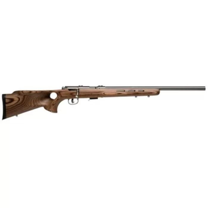 Savage Mark II Btvs 22LR 21 Inch Barrel Stainless Steel Finish Laminated Thumbhole Stock Accutrigger 5 Round Mag Savage Mark II Btvs 22LR 21 Inch Barrel Stainless Steel Finish Laminated Thumbhole Stock Accutrigger 5 Round Mag