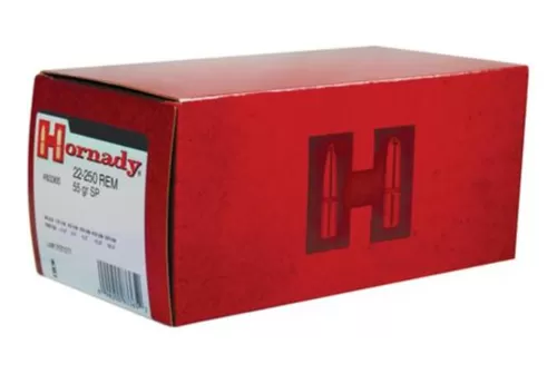 Hornady 22-250 55Gr SP 50/Bx 090255833652