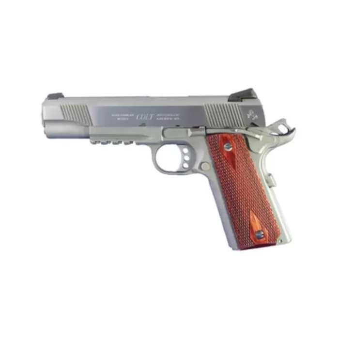 Colt 1911 'Rail Gun', 45 ACP, SS Finish, Full Size Colt 1911 'Rail Gun', 45 ACP, SS Finish, Full Size