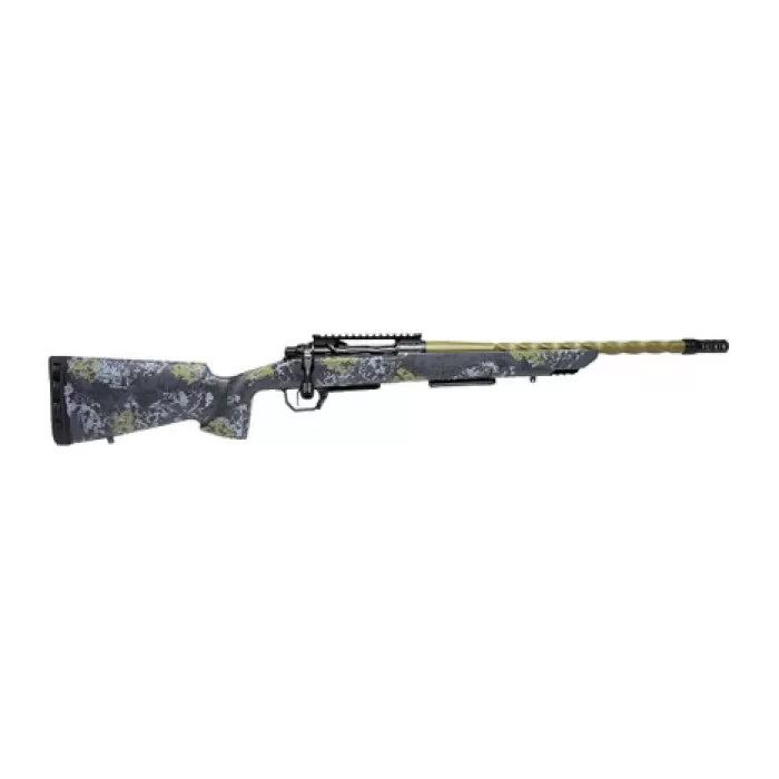 Horizon Firearms HRF-VE2-280A-22R Venatic 2 280 Ackley Improved 22" Sage Green Spiral Fluted Threaded Barrel, Black DLC Receiver w/Picatinny Rail, Arca Rail Forend, Artic Moss Iota EKO X Carbon Fiber