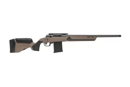Savage Arms 32670 110 Core Tactical 6mm Creedmoor 10+1 20" Medium Heavy Fluted Barrel, Arca Rail Forend, Coyote Tan AccuStock w/AccuFit V2 Synthetic Stock, Right Hand