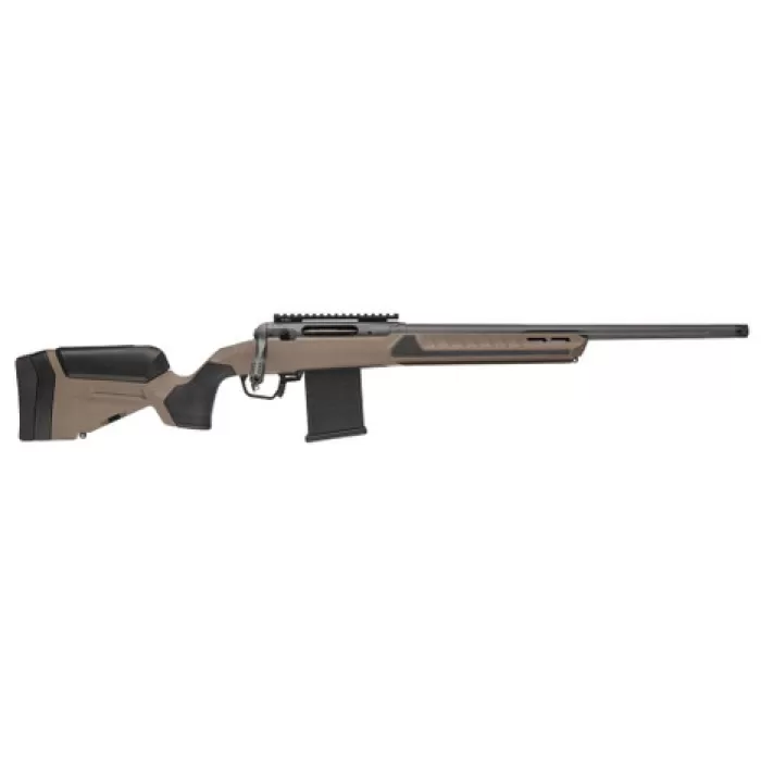 Savage Arms 32670 110 Core Tactical 6mm Creedmoor 10+1 20" Medium Heavy Fluted Barrel, Arca Rail Forend, Coyote Tan AccuStock w/AccuFit V2 Synthetic Stock, Right Hand