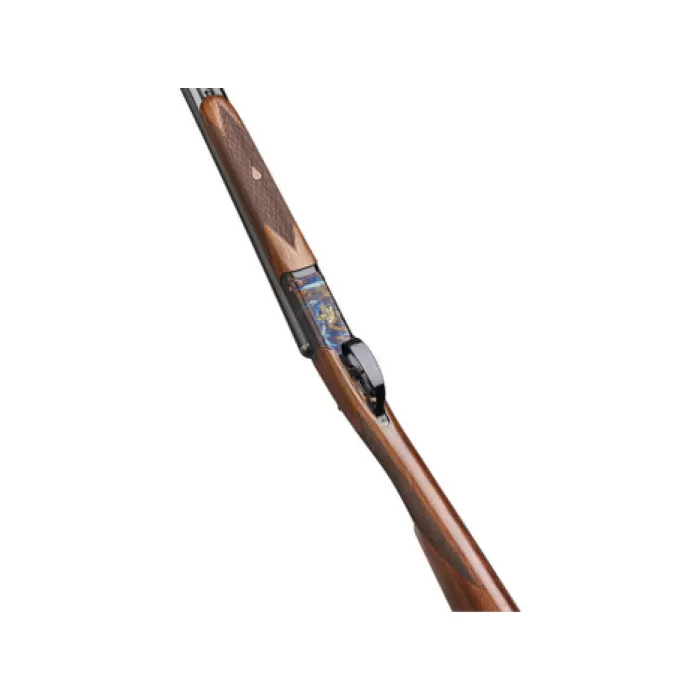 F.A.I.R. FRISII2028 Iside II 20 Gauge Break Open 2rd 28" Side By Side Barrel, Color Case Hardened w/Engraving, English Style Walnut w/Straight Grip Stock, Technichoke XP50 Choke System