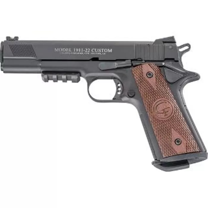 CHIAPPA 1911-22 CUST 22LR 5 BLK WOOD 2 10RD CHIAPPA 1911-22 CUST 22LR 5 BLK WOOD 2 10RD