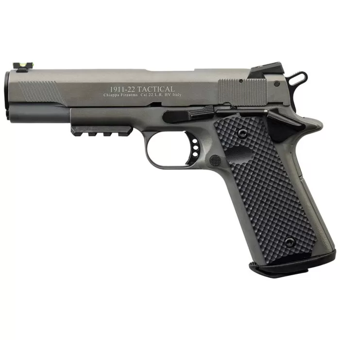 Chiappa 1911 22lr 5" 10rd Tactical Gray Chiappa 1911 22lr 5" 10rd Tactical Gray