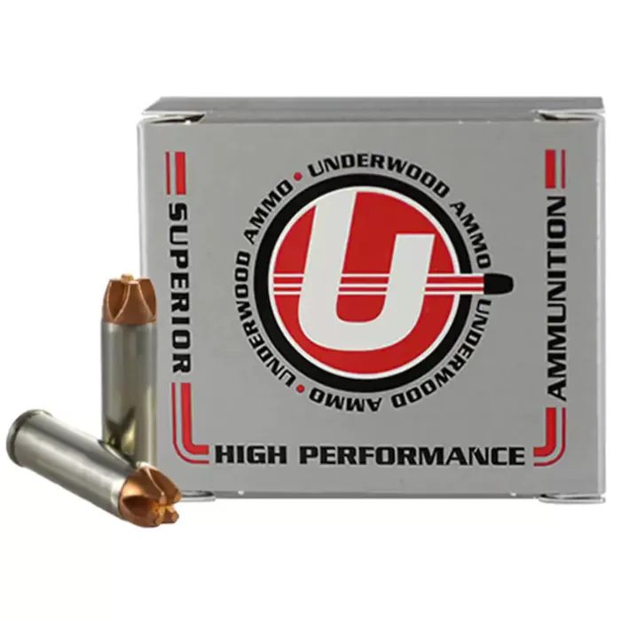 Underwood Ammo .454 Casull 250 Grain Solid Monolithic Nickel Plated Brass Cased Pistol Ammo, 20 Rounds, 340