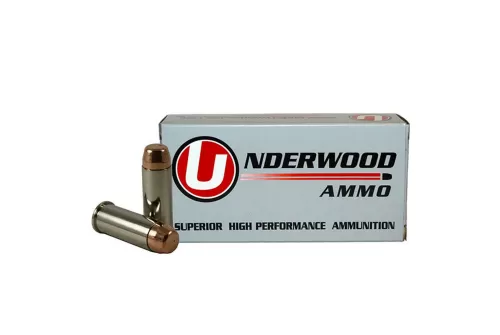 Underwood Ammo .44 Special 245 Grain Full Metal Jacket Nickel Plated Brass Cased Pistol Ammo, 50 Rounds, 323
