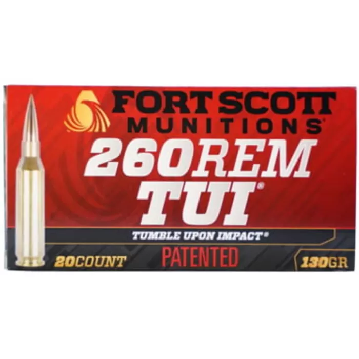 Fort Scott Munitions .260 Rem 130 Grain 20/25 CNC Machined Copper Brass Rifle Ammunition 260-130-SCV2 Caliber: .260 Remington Fort Scott Munitions .260 Rem 130 Grain 20/25 CNC Machined Copper Brass Rifle Ammunition 260-130-SCV2 Caliber: .260 Remington