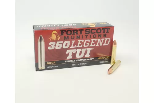 Fort Scott Munitions 350 Legend Ammunition 125 Grain 20 Rounds Solid Copper Spun TUI FSM350125SCV