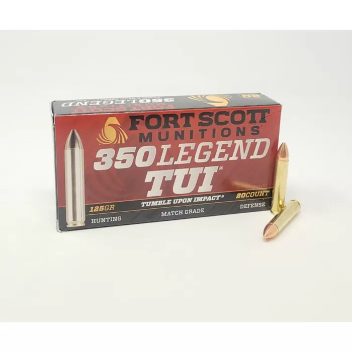 Fort Scott Munitions 350 Legend Ammunition 125 Grain 20 Rounds Solid Copper Spun TUI FSM350125SCV Fort Scott Munitions 350 Legend Ammunition 125 Grain 20 Rounds Solid Copper Spun TUI FSM350125SCV