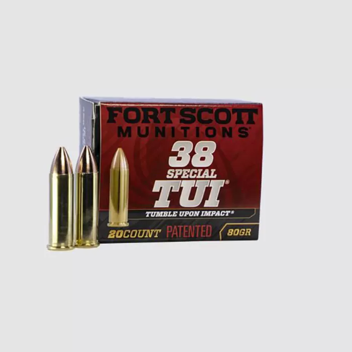 Fort Scott Munitions .38 Special 80 Grain 20/25 SCS TUI Ammo Fort Scott Munitions .38 Special 80 Grain 20/25 SCS TUI Ammo