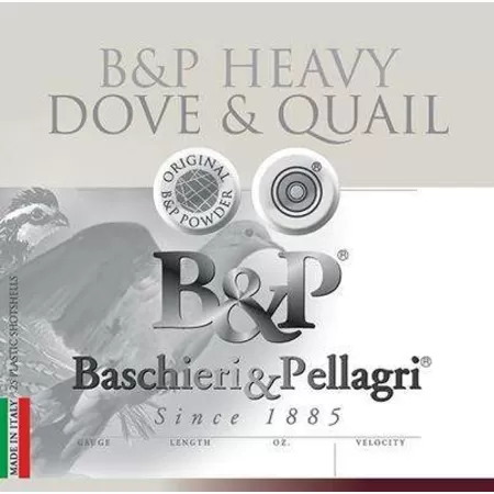 Fiocchi B&P Dove & Quail-20 Gauge 2 3/4 Inch 25/10 1 oz-8 shot 1175fps