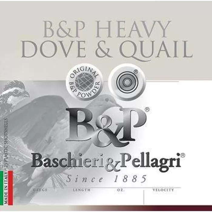 Fiocchi B&P Dove & Quail-20 Gauge 2 3/4 Inch 25/10 1 oz-8 shot 1175fps Fiocchi B&P Dove & Quail-20 Gauge 2 3/4 Inch 25/10 1 oz-8 shot 1175fps