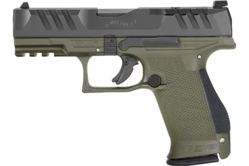 WALTHER PDP PRO 9MM 4.6" BARREL 15-ROUNDS OD GREEN/BLACK