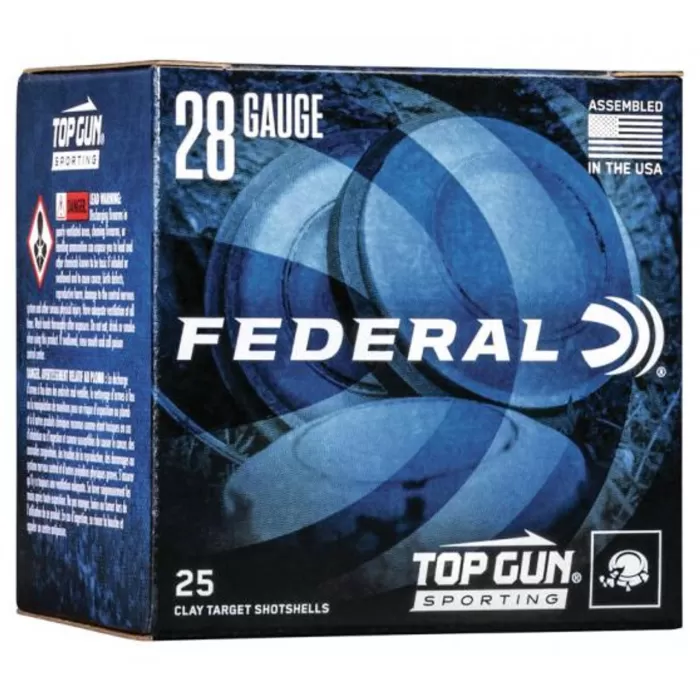 FEDERAL 28GA 2 3/4" 3/4OZ 1,330 FPS 7.5 Top Gun TGS2821 7.5 FEDERAL 28GA 2 3/4" 3/4OZ 1,330 FPS 7.5 Top Gun TGS2821 7.5