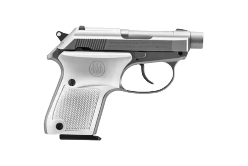 Beretta Usa Spec0721a Tomcat Ghost Buster Micro-Compact Frame 32 Acp 7+1, 2.90" Stainless Threaded Steel Tip-Up Barrel, Cerakote Stainless Serrated Steel Slide, Cerakote Aluminum Frame
