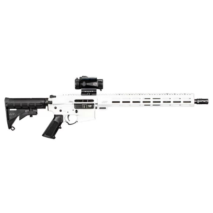 Alex Pro Firearms Guardian 5.56 White 16 Mlok M4 30Rd Optics RI282WOP Alex Pro Firearms Guardian 5.56 White 16 Mlok M4 30Rd Optics RI282WOP