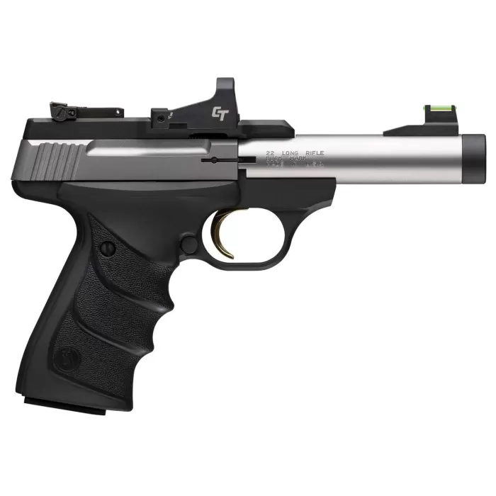 Browning 051595490 Buck Mark Micro Bull SR W/Red Dot 22 LR 10+1 4" Matte Stainless Threaded Bull Barrel, Optic Ready/Serrated Slide, Matte Black Aluminum Frame W/Picatinny Rail, Crimson Trace Red Dot Browning 051595490 Buck Mark Micro Bull SR W/Red Dot 22 LR 10+1 4" Matte Stainless Threaded Bull Barrel, Optic Ready/Serrated Slide, Matte Black Aluminum Frame W/Picatinny Rail, Crimson Trace Red Dot
