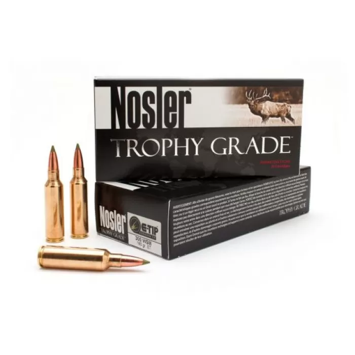 Nosler 60079 Trophy Grade  300 Wsm 180 GR E-Tip 20 Bx/ 10 CS