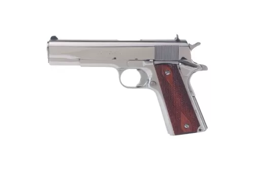 Colt 1991A Government/Commander 45 ACP 7+1 Semi Auto Hammer Fired Pistol, Bright Polished Stainless Steel - O1070BSTS