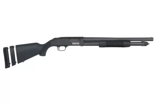 MOSSBERG 590S Compact 12ga 18.5in 5/6/9rds Matte Black Pump-Action Shotgun (51607)