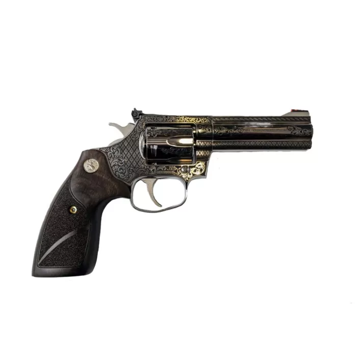 Colt King Cobra Carry "Filigree Frame/Bar" Handgun .357 Rem Mag 6rd Capacity 4.25" Barrel Stainless Finish Wood Grips Colt King Cobra Carry "Filigree Frame/Bar" Handgun .357 Rem Mag 6rd Capacity 4.25" Barrel Stainless Finish Wood Grips