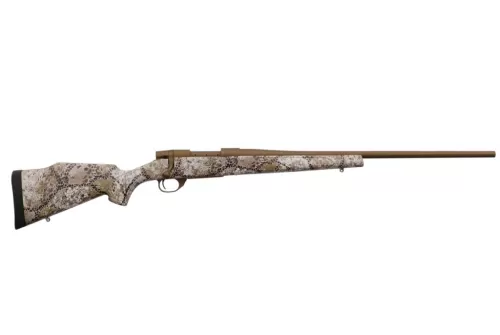 Weatherby Vanguard 6.5 Creedmoor Bolt Action Rifle, Badlands Approach Camo - Effective Camo for Rugged Terrain - VAP65CMR2T