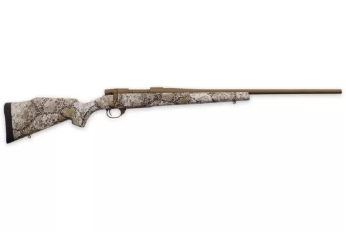 Weatherby Vanguard 6.5 PRC Bolt Action Rifle, Badlands Approach Camo - Effective Camo for Rugged Terrain - VAP65PPR4T