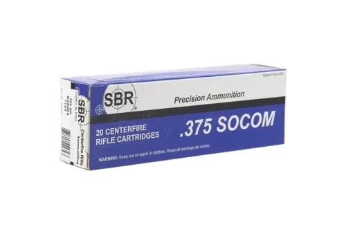 SBR 375 SOCOM Ammo 200 Grain Sierra ProHunter Flat Point
