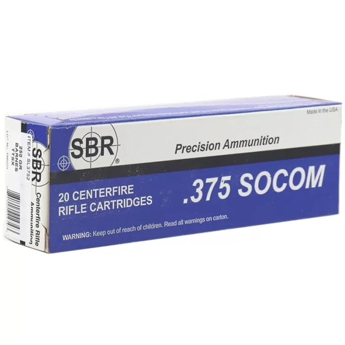 SBR 375 SOCOM Ammo 200 Grain Sierra ProHunter Flat Point SBR 375 SOCOM Ammo 200 Grain Sierra ProHunter Flat Point