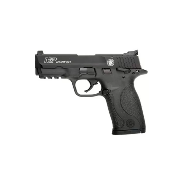 Smith & Wesson 108390 M&P Compact 22 LR 3.60" 10+1 Black Black Armornite Aluminum Slide Black Polymer Grip Smith & Wesson 108390 M&P Compact 22 LR 3.60" 10+1 Black Black Armornite Aluminum Slide Black Polymer Grip