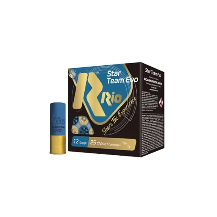 Rio Ammunition ST3275 Star Team EVO 12Gauge 2.75" 1 1/8oz 7.5Shot 25 Per Box/10 Case