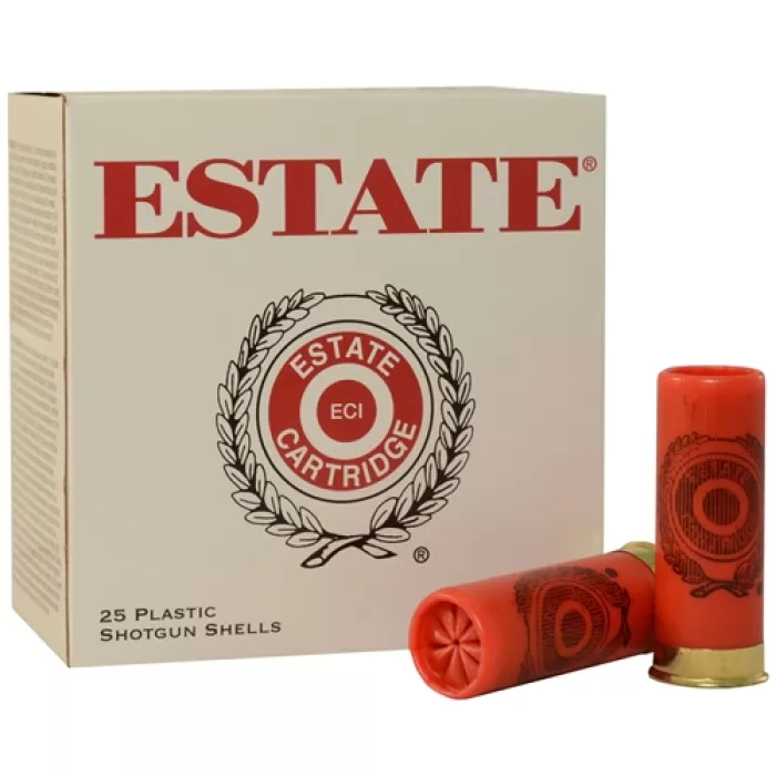 ESTATE 12Ga 2.75in 7.5 Shot 1-1/8oz 25Rd Box Ammo (GTL12TN75) ESTATE 12Ga 2.75in 7.5 Shot 1-1/8oz 25Rd Box Ammo (GTL12TN75)